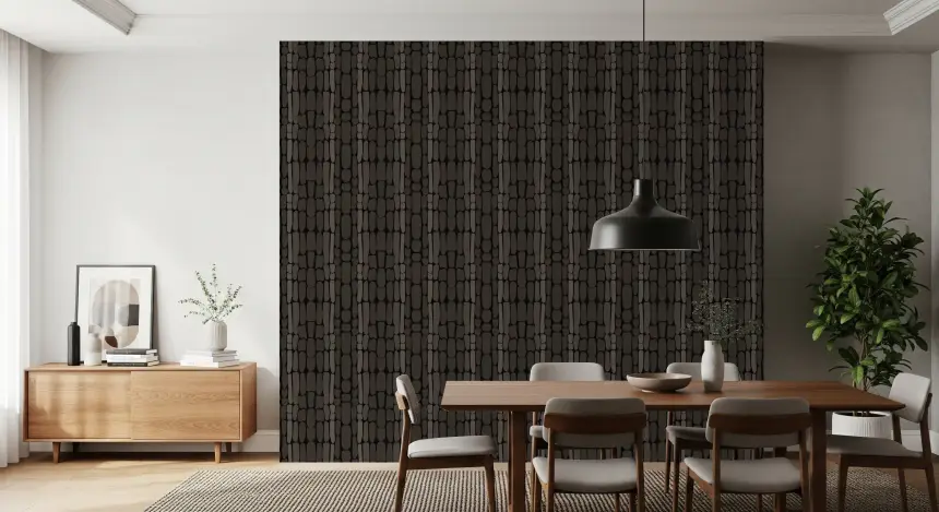 Black Textured Stone Abstract Shapes Wallpaper
