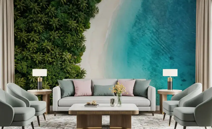 Tropical Shoreline Wall Mural