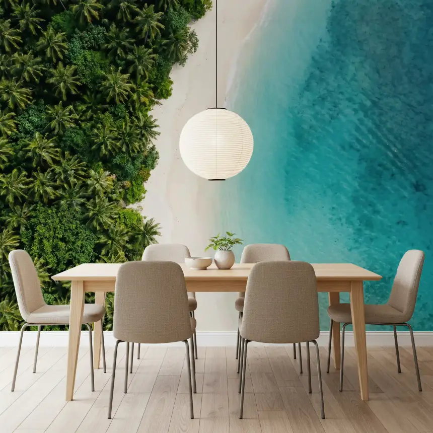 Tropical Shoreline Wall Mural
