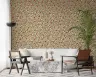 Vintage Coral Floral Vine Pattern Wallpaper 8