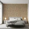 Vintage Coral Floral Vine Pattern Wallpaper 6
