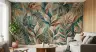 Abstract Painterly Tropical Foliage Wall Mural 6