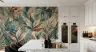 Abstract Painterly Tropical Foliage Wall Mural 7