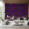 Vibrant Purple Clematis Floral Wallpaper 7