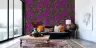 Vibrant Purple Clematis Floral Vine Wallpaper 8
