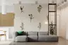 Mediterranean Olive Sprig Pattern Wallpaper 6