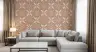Terracotta Diamond Geometric Pattern Wallpaper 8