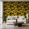Vintage Yellow Poppy Floral Wallpaper 8