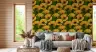 Vintage Yellow Poppy Floral Wallpaper 7