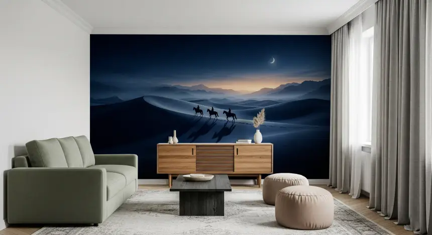 Desert Riders: Twilight's Horizon Wall Mural