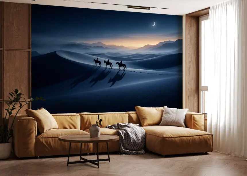 Desert Riders: Twilight's Horizon Wall Mural