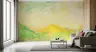 Golden Meadow Impressionist Abstract Wall Mural 6