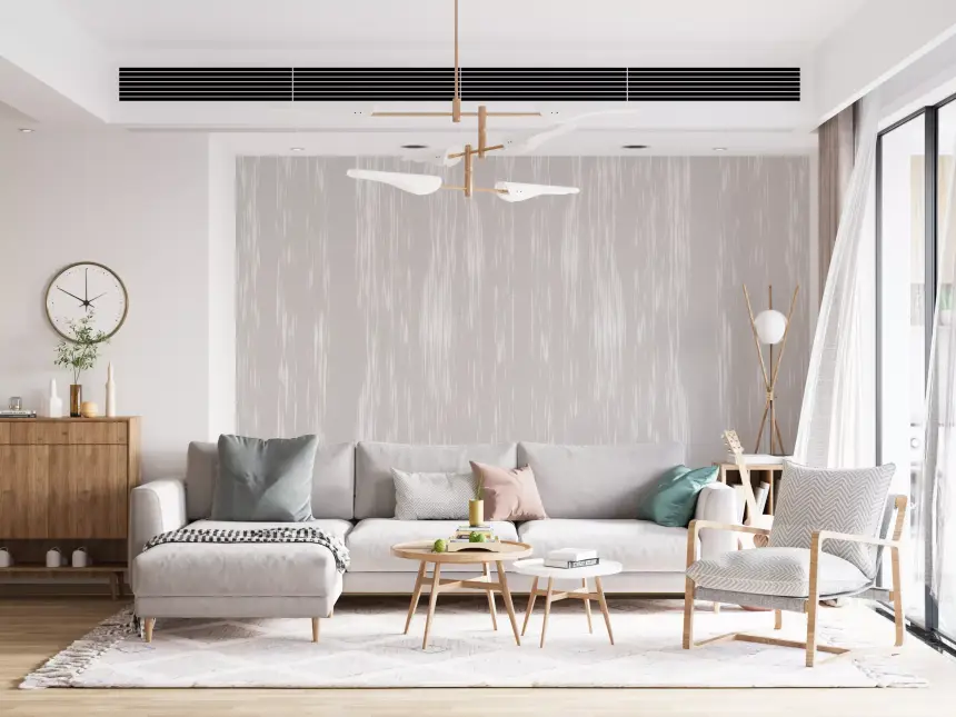 Subtle Streaks Neutral Elegance Abstract Wall Mural