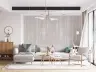 Subtle Vertical Streaks Abstract Beige Wallpaper 7