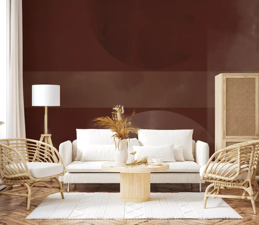 Sienna & Clay Harmony Abstract Geometric Shapes Wall Mural