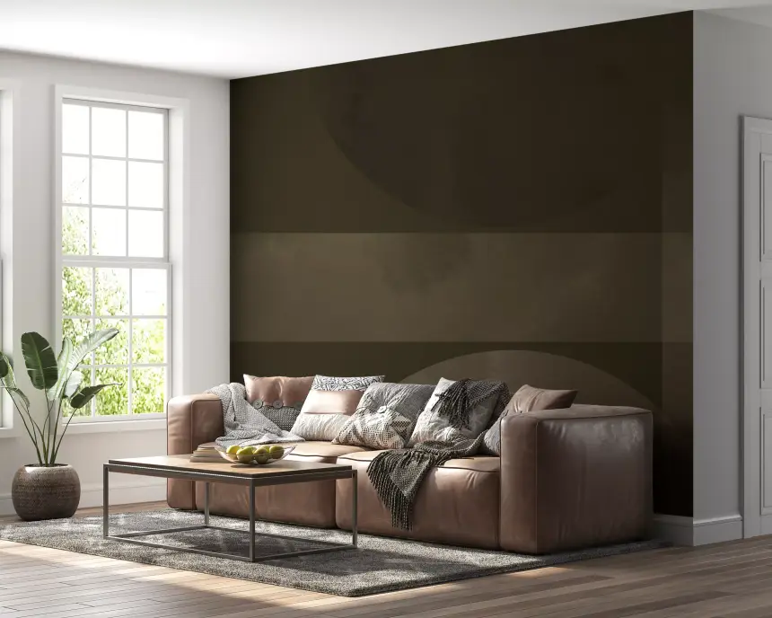 Muted Horizon Geometry Abstract Shapes Wall Mural
