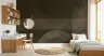 Muted Olive Geometric Abstract Wall Mural 6