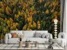 Golden Autumn Forest Canopy Wall Mural 7