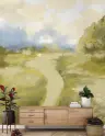 Impressionistic Countryside Path Wall Mural 7