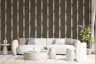 Modern Distressed Stripe Textured Brown Wallpaper 6