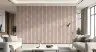 Textured Vertical Stripe Wallpaper in Blush Pink 6