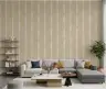 Textured Cream and Beige Distressed Stripe Wallpaper 6