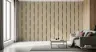 Muted Green Textured Vertical Stripe Wallpaper 8