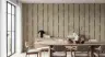 Muted Green Textured Vertical Stripe Wallpaper 6