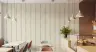 Organic Beige Vertical Stripe Wallpaper 8
