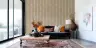Modern Beige Textured Vertical Stripe Wallpaper 7