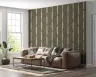 Earthy Green Abstract Textured Stripe Wallpaper 8