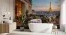 Romantic Paris Sunset Balcony Wall Mural 7