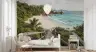 Tropical Beach Steps to Turquoise Shore Wall Mural 6