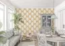 Golden Oval Pattern Wallpaper 7