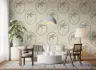Palm Medallion Wallpaper in Sage Green 7