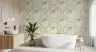 Palm Tree Oval Patterned Wallpaper 8