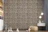 Textured Brown Art Deco Scale Wallpaper Mural 6