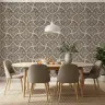 Textured Brown Art Deco Scale Wallpaper Mural 7