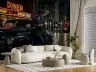 Vintage Noir Cityscape Wall Mural with Classic Car 7
