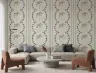 Coastal Palm Tree and Wavy Stripe Wallpaper 7