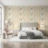 Bohemian Palm Tree Vertical Stripe Wallpaper 7