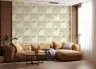 Modern Tropical Palm Archways Wallpaper in Sage Green 6