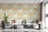Bohemian Palm Archway Pattern Wallpaper in Sage Green and Ochre 8