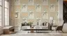 Bohemian Palm Archway Pattern Wallpaper in Sage Green and Ochre 7