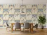 Art Deco Tropical Palm Archway Pattern Wallpaper 8