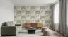 Art Deco Tropical Palm Archway Pattern Wallpaper 7