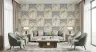 Art Deco Tropical Palm Archway Pattern Wallpaper 6