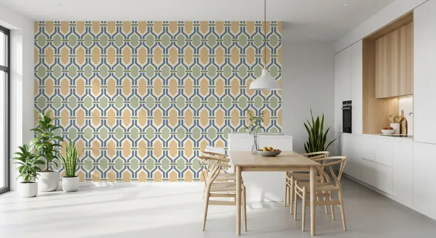 Art Deco Trellis Wallpaper