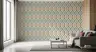 Geometric Trellis Pattern Wallpaper 6