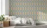 Geometric Trellis Pattern Wallpaper 7